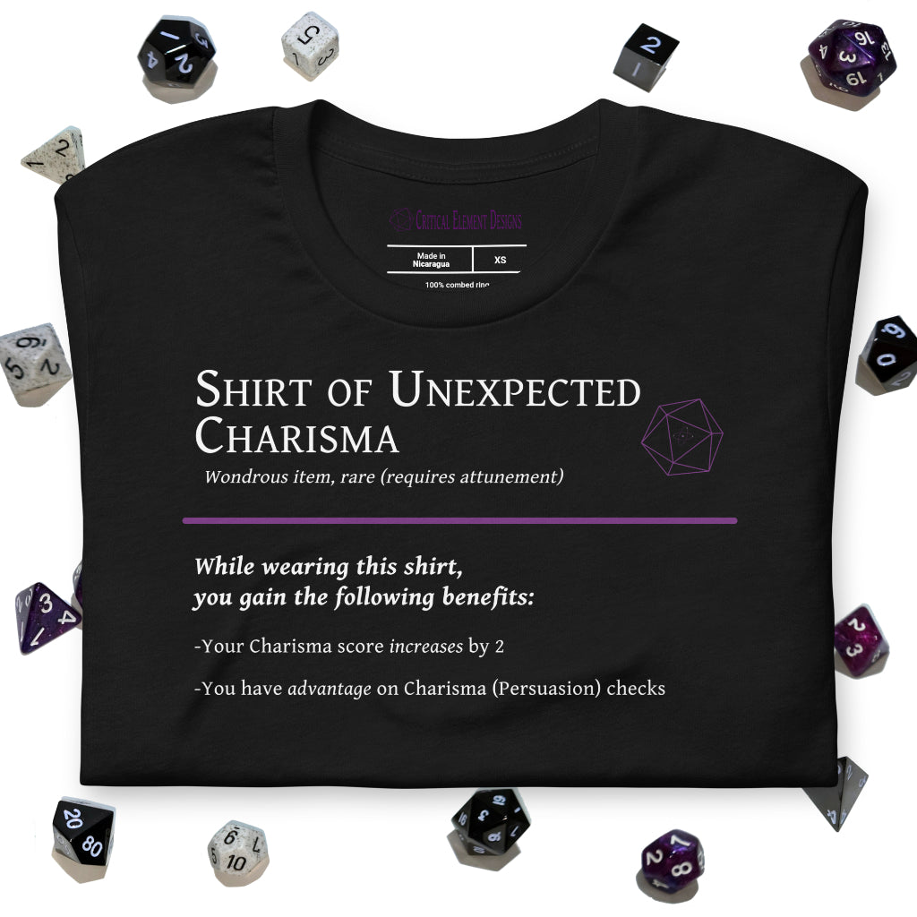 Shirt of Unexpected Charisma | Enchanted T-shirt