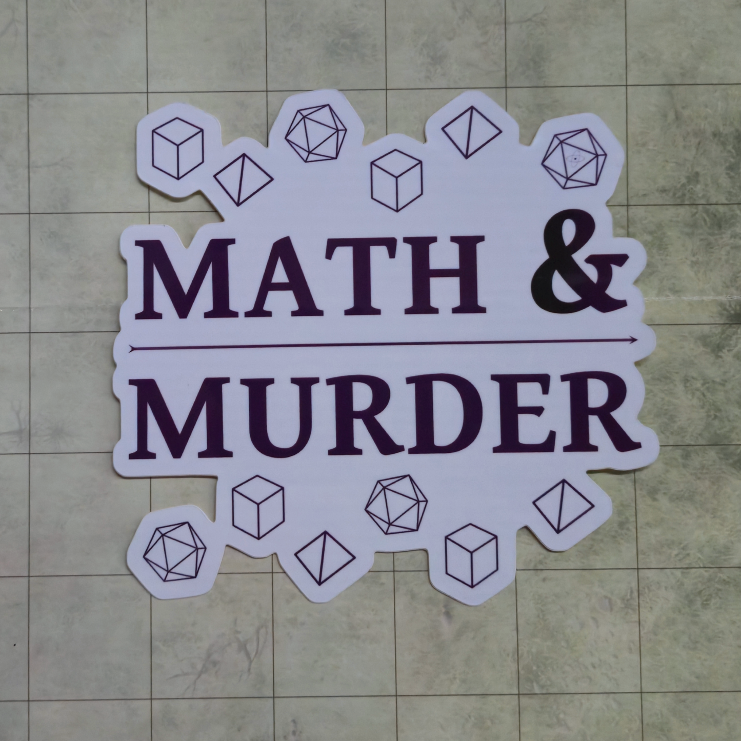 Math & Murder - Vinyl Sticker