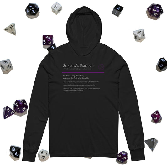Shadow's Embrace - Hooded Long-sleeve Enchanted Tee