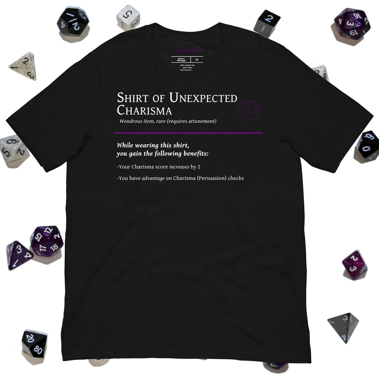 Shirt of Unexpected Charisma | Enchanted T-shirt