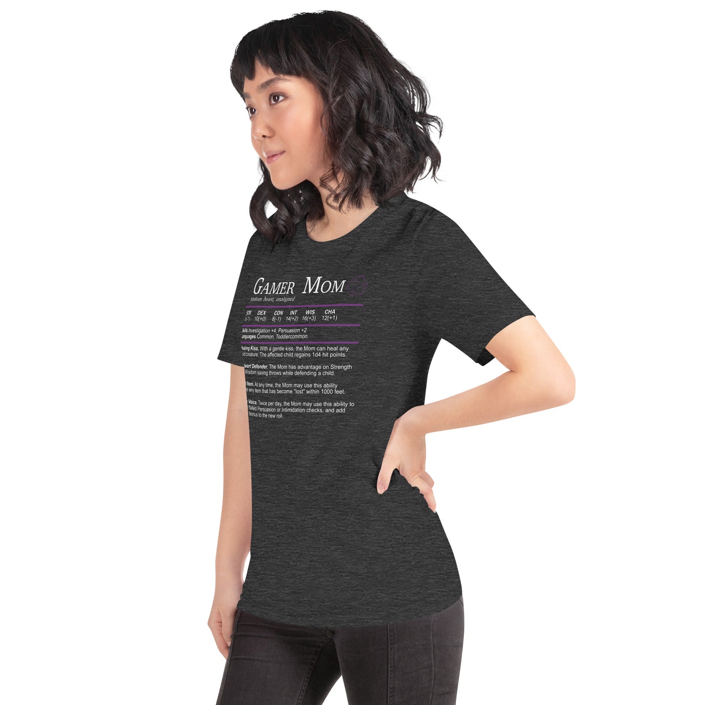 Gamer Mom Stat Sheet - Funny RPG T-shirt