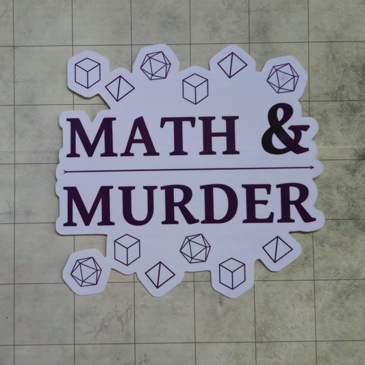 Math & Murder - Vinyl Sticker