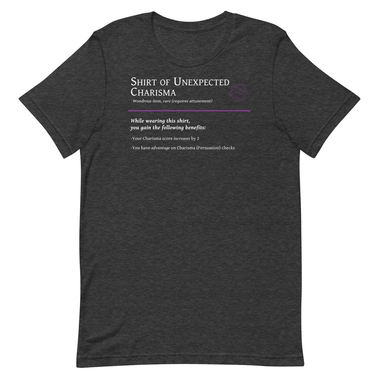 Shirt of Unexpected Charisma | Enchanted T-shirt