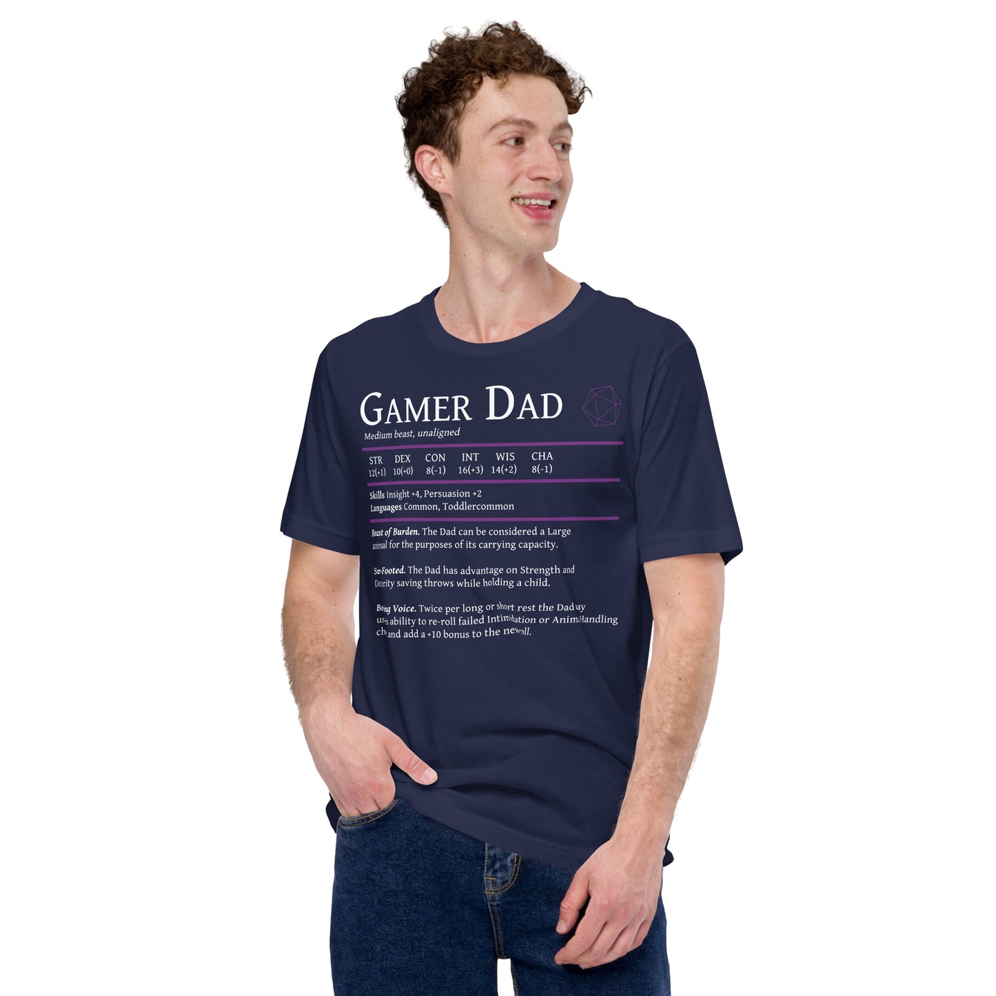Gamer Dad - Beast Stats T-shirt