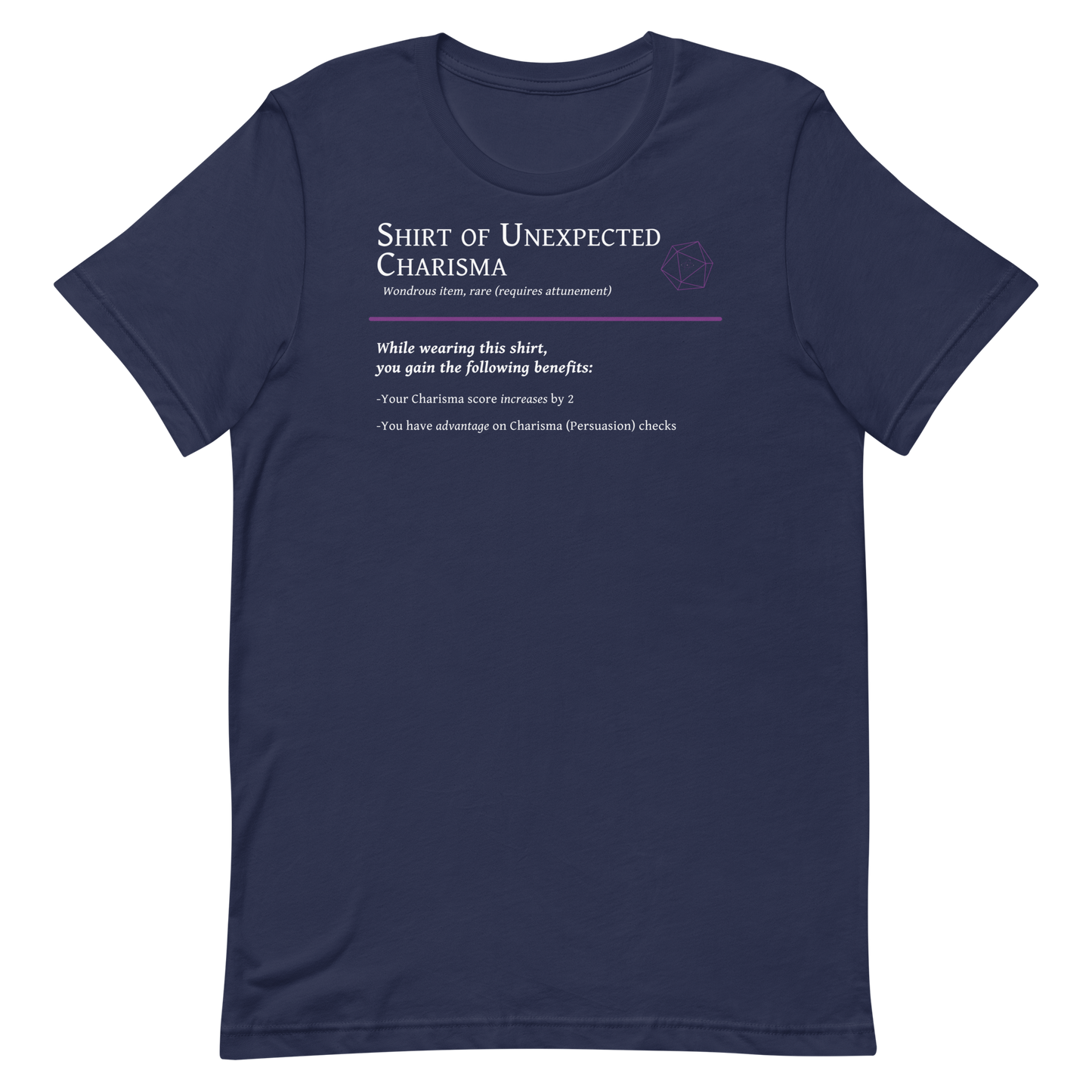 Shirt of Unexpected Charisma | Enchanted T-shirt