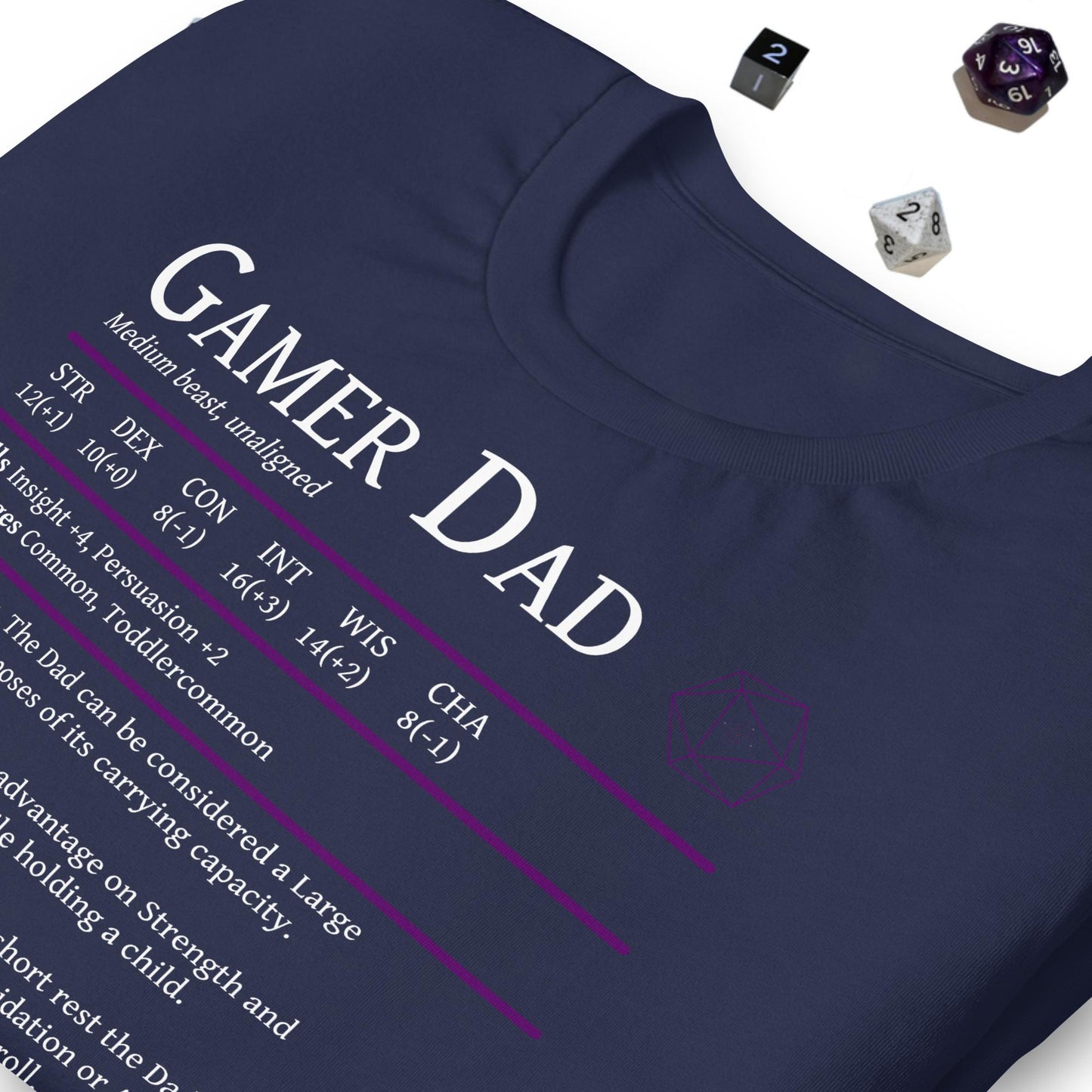 Gamer Dad - Beast Stats T-shirt
